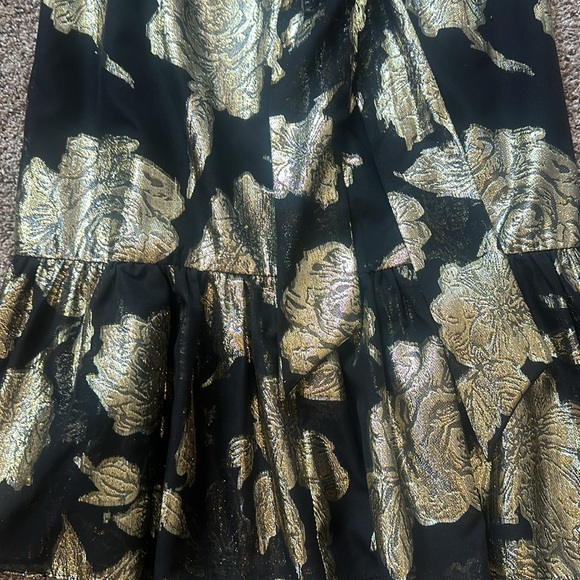ALEX MARIE black gold midi dress - Picture 3 of 5